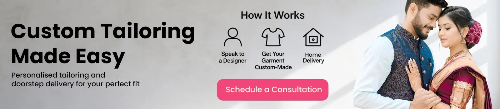 Custom Women's Tailoring Banner
